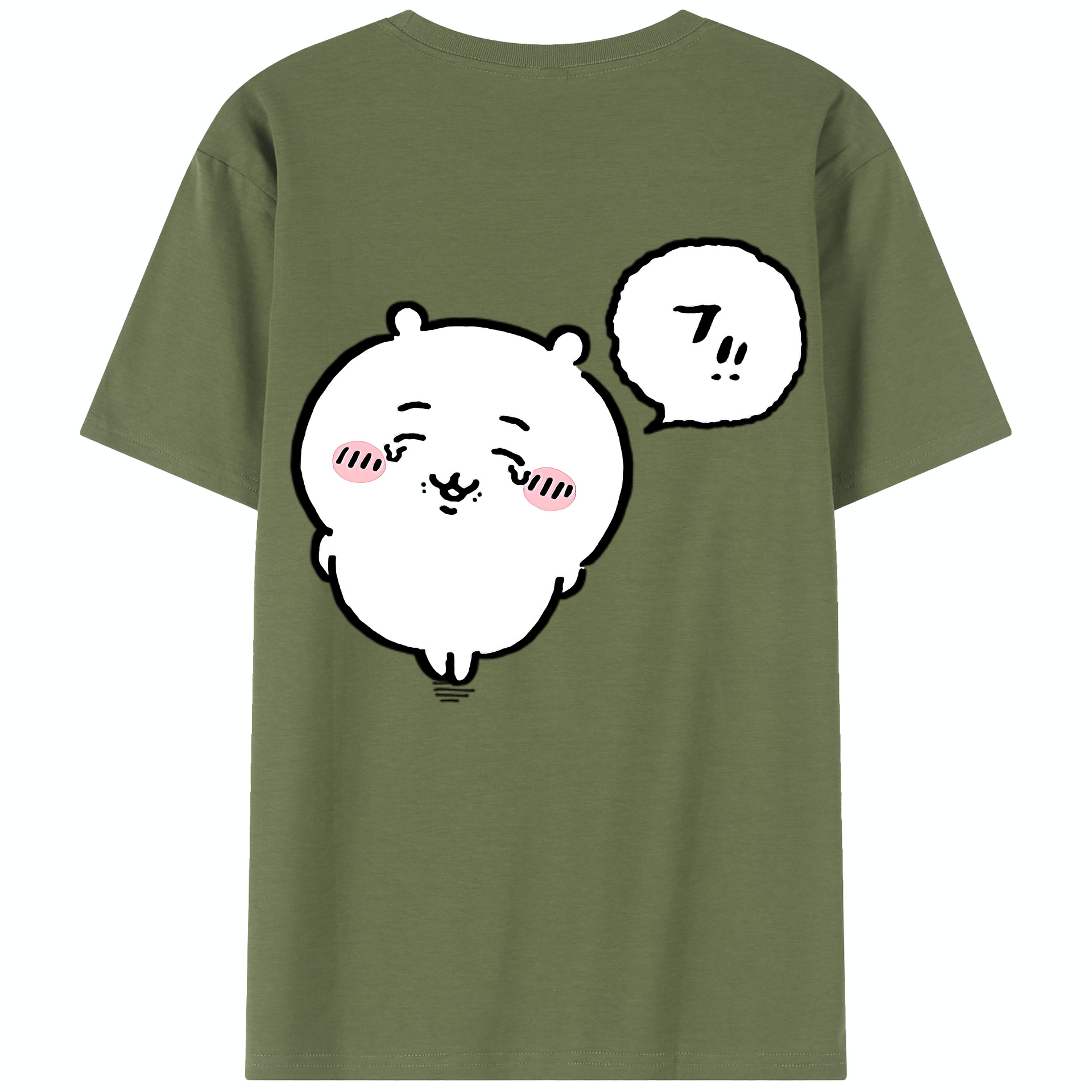 （画像用） ちいかわ ちいかわ Chii-kawa chiikawa 綿100％半袖Tシャツ（背面プリント）